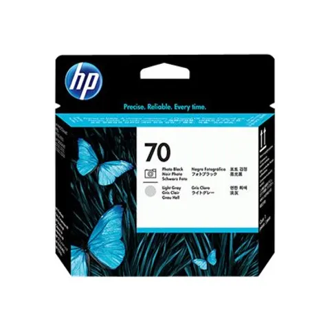 HP 70 Foto-Druckkopf schwarz+hellgrau – Bild 1