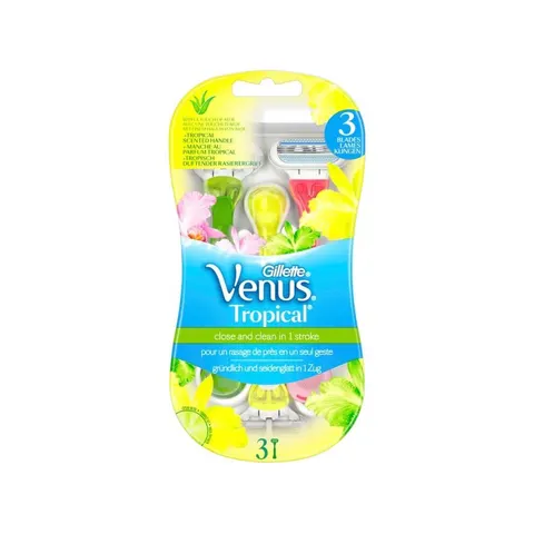 Venus Tropical Maquinillas Desechables 3 Ud – imagen 1
