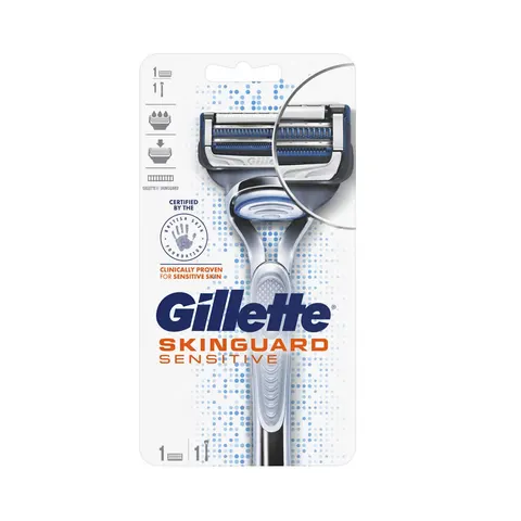 Gillette Skinguard Sensitive Scheermes Houder + 1 Mesje – afbeelding 1