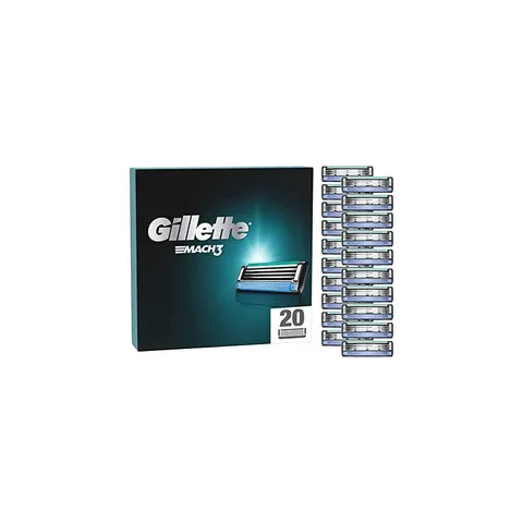 GIllette Mach3 scheermesjes 20-pak navulmesjes – afbeelding 1