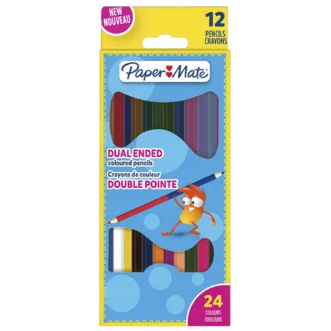 PaperMate Dual Ended Coloured Pencils – 24 Pcs – image 1