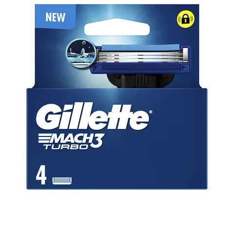 Gillette Spare Mach3 Turbo 4 Units 4 Units – image 1