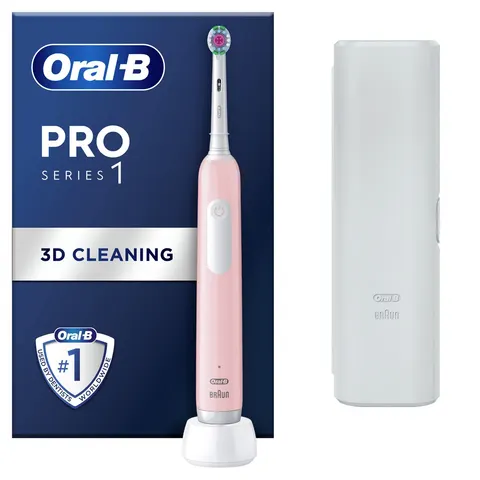 Oral-B Pro 1 3D Electric Toothbrush – Pink – image 1