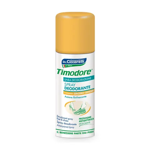 timodore Spray Deodorante Piedi allo Zenzero 150 ml – immagine 1