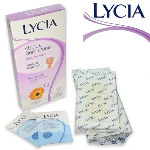 Lycia Delicate Touch 20 Strisce Depilatorie Braccia e Gambe – immagine 1