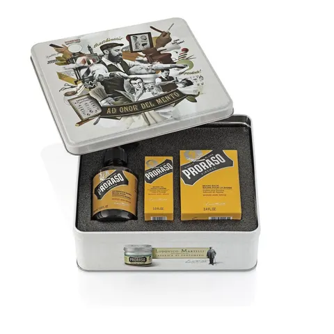 Proraso - Baard kit Wood & Spice (Set van 3) – afbeelding 1