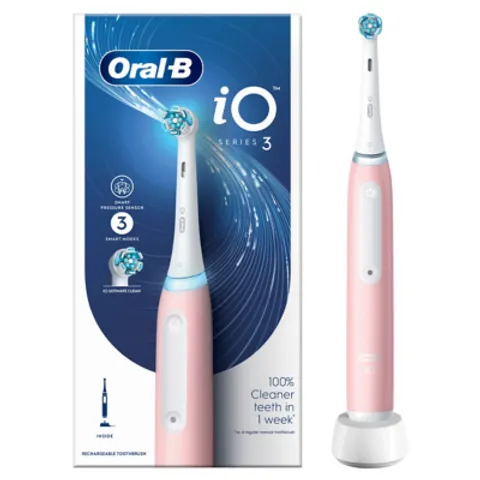 Oral-B iO 3 Pink Electric Toothbrush – image 1