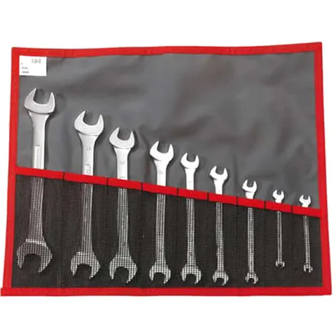 Facom 44.JE9T 9 Piece Double Open Ended Spanner Set in Tool Roll – image 1