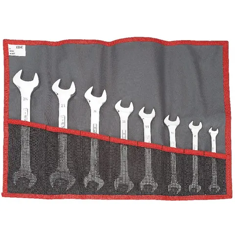 Facom 44.JE8T 8 Piece Open End Spanner Set in Tool Roll – image 1
