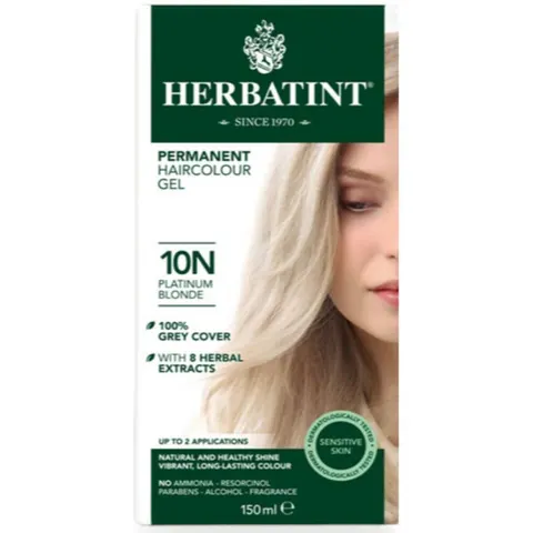 Herbatint 10N Platinum Blonde 150ml – Silver – image 1