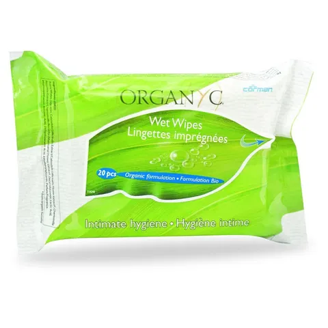 Organyc toallitas intimas de algodon 20ud. – imagen 1