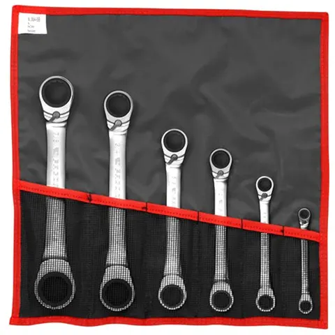 Facom 65.JU6T 6 Piece Ratchet Ring Spanner Set Imperial – image 1