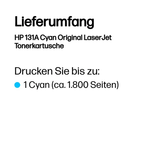 HP 131A (CF211A) toner cian – imagen 1