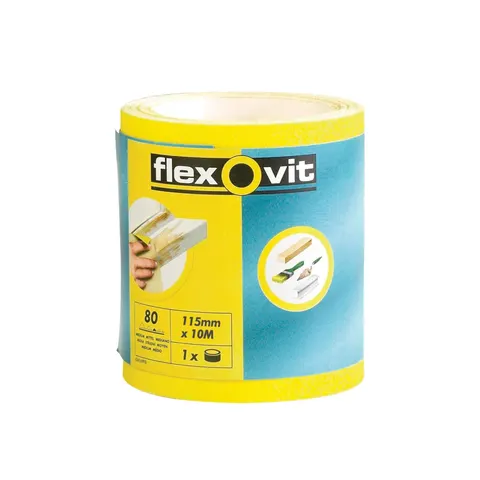 Flexovit High Performance Sanding Roll 115Mm X 10M Coarse 60G – image 1