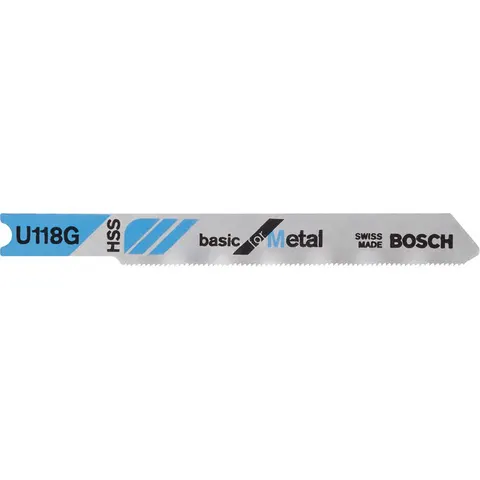 Bosch Stichsägeblatt U 118 G Basic for Metal, 3er-Pack – Bild 1