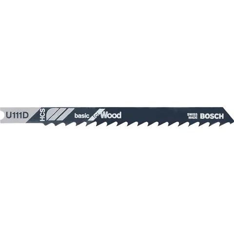 Bosch Stichsägeblatt U 111 D Basic for Wood, 3er-Pack – Bild 1