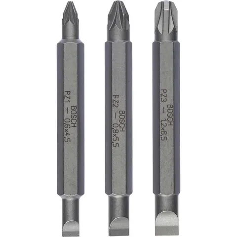 Bosch 3 Piece Double Ended Screwdriver Bit Set – image 1