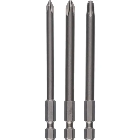 Bosch 3 Piece 152mm Long Phillips Screwdriver Bit Set – image 1