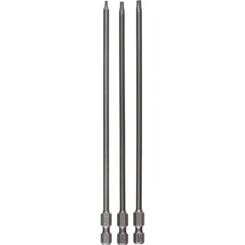 Bosch 3 Piece Extra Hard Torx Screwdriver Bit Set – 2607001763 – image 1