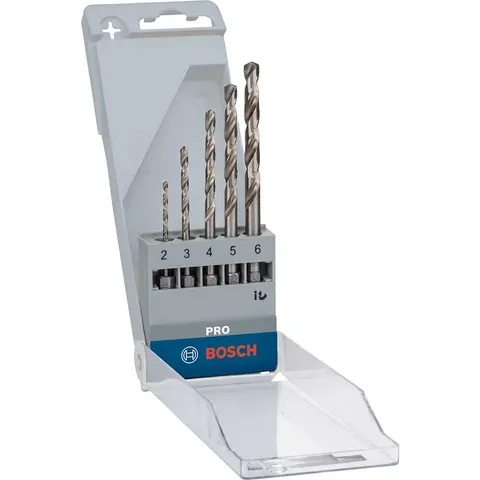 Bosch PRO 5 Piece HSS-G Metal Drill Bit Set – image 1