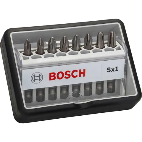 Bosch 8 Piece Sx Extra Hard Screwdriver Bit Set – 2607002556 – image 1