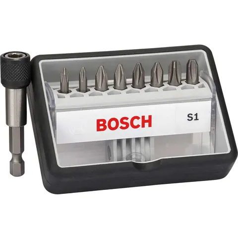 Bosch 9 Piece S Extra Hard Screwdriver Bit Set – 2607002560 – image 1