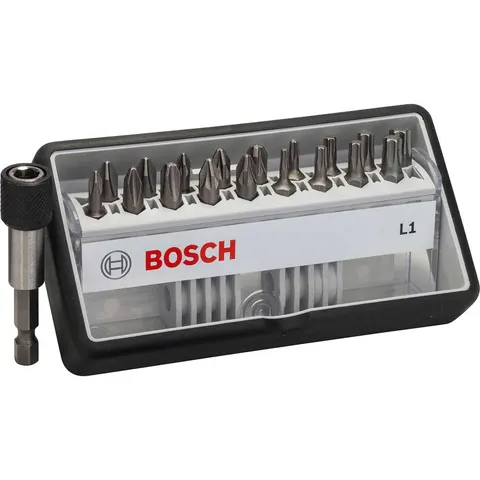 Bosch 19 Piece L Extra Hard Screwdriver Bit Set – image 1