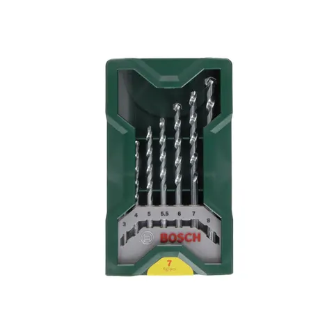 Bosch 7 Piece Mini X Line Masonry Drill Bit Set – image 1