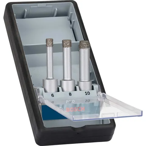 Bosch PRO 3 Piece Dry Diamond Drill Bit Set – image 1