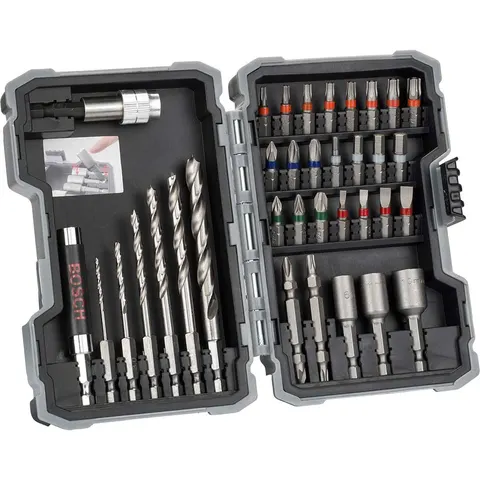 Bosch 35 Piece Drill and Screwdriver Bit Set for Wood – image 1