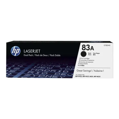 Pack 2x 83A Toners (Negro) - HP – imagen 1