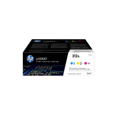 HP 312A (CF440AM) Pack 3 colores toners – imagen 1