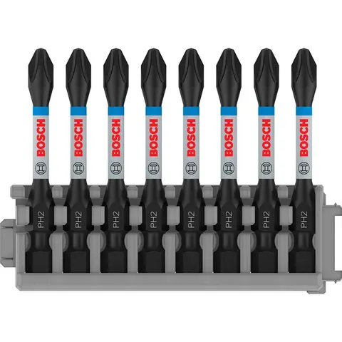 Bosch PRO 8 Piece Impact Control Phillips PH2 Screwdriver Bit Set – 2608522330 – image 1