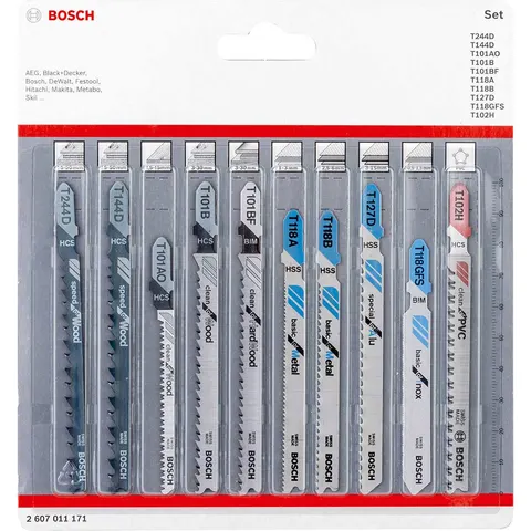 Bosch Stichsägeblatt-Set All in One, 10-teilig – Bild 1
