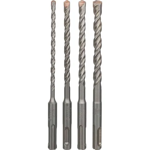 Bosch 4 Piece 3 Series SDS Plus Masonry Drill Bit Set – image 1