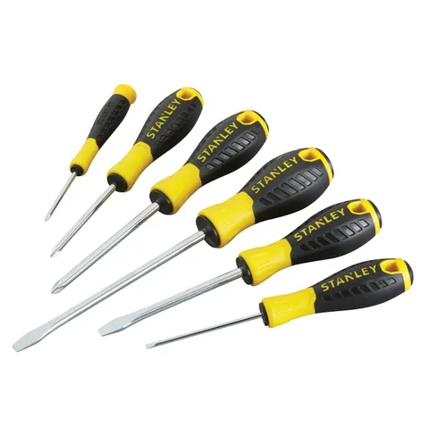 Stanley 6 Piece Essential Phillips and Slotted Screwdriver Set – STHT060208 – image 1