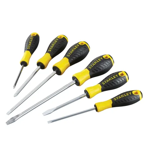 Stanley 6 Piece Essential Phillips and Slotted Screwdriver Set – STHT060209 – image 1