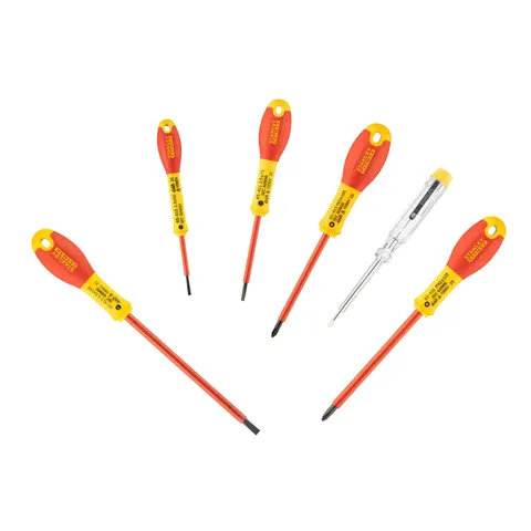 Stanley 6 Piece Fatmax VDE Insulated Screwdriver Set – image 1