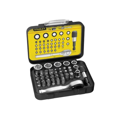 Stanley 39 Piece Socket and Bit Set – image 1