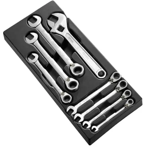 Expert by Facom 7 Piece Ratchet Combination Spanner Set in Tray Module – image 1