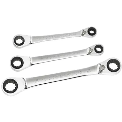 Expert by Facom 3 Piece Ratchet Ring Spanner Set – image 1