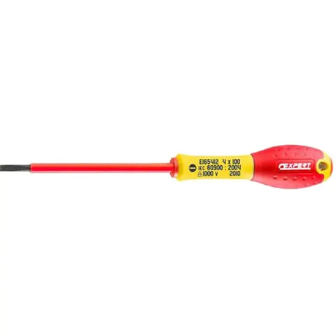 Expert by Facom VDE Insulated Parallel Slotted Screwdriver – E165412 – image 1