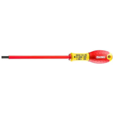 Expert by Facom VDE Insulated Parallel Slotted Screwdriver – E165420 – image 1