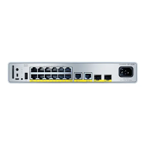 Cisco C9200CX-12P-2XGH-E network switch Managed Gigabit Ethernet (10/1 – image 1