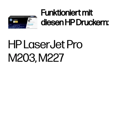 HP 30X Schwarz LaserJet Tonerpatrone – Bild 1