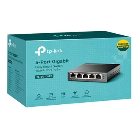 TP-Link Switch 5x GE TL-SG105PE (davon 4xPOE+) V2.4 – Bild 1