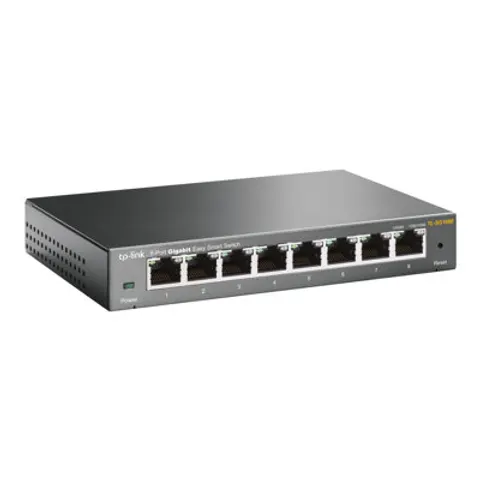 TP-Link Switch 8x GE TL-SG108E V6.4 – Schwarz – Bild 1