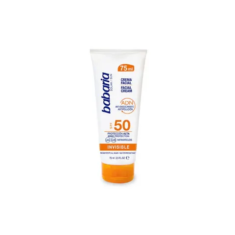 Babaria Unsichtbare Solar-Gesichtscreme SPF50 75 ml – Bild 1