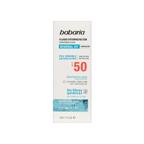 Babaria Solar Mineral UV SPF50 50ml – imagen 1