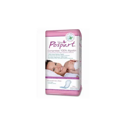 Indasec Postpart Cotton Compresses First Days 12 units – image 1